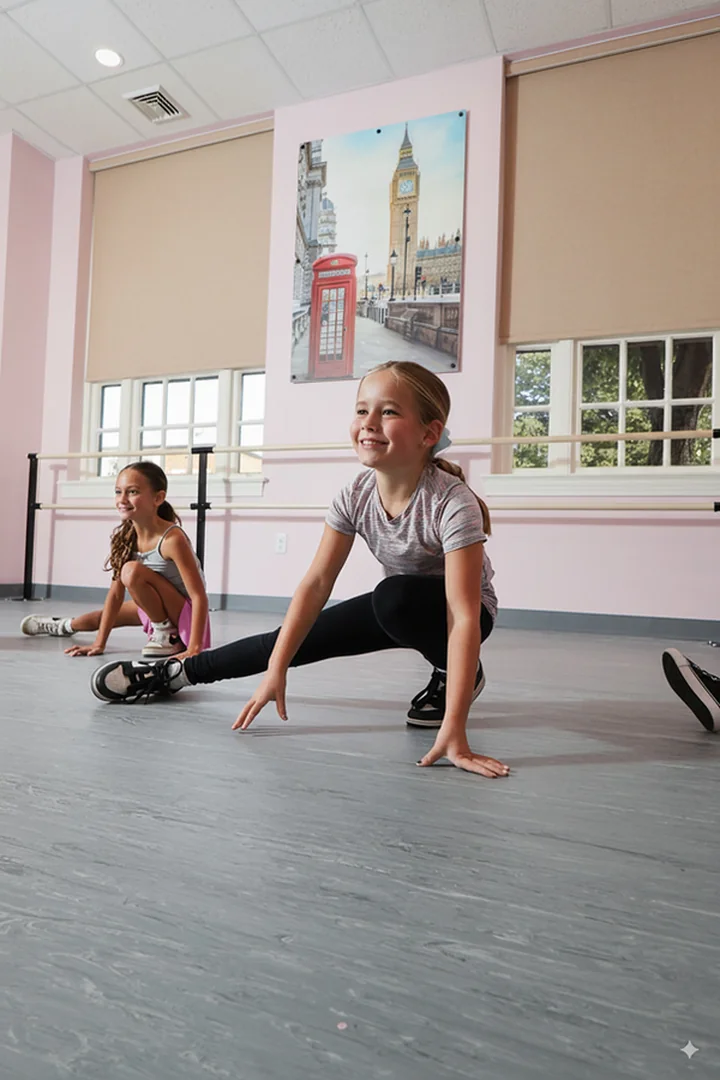 Young dancers in an HSD studio